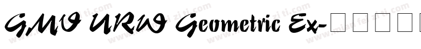 GMV URW Geometric Ex字体转换